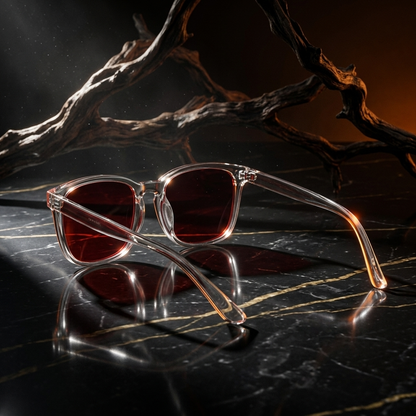 Lucidorm Aether — Lunettes Anti-Lumière Bleue | Verres Rouge