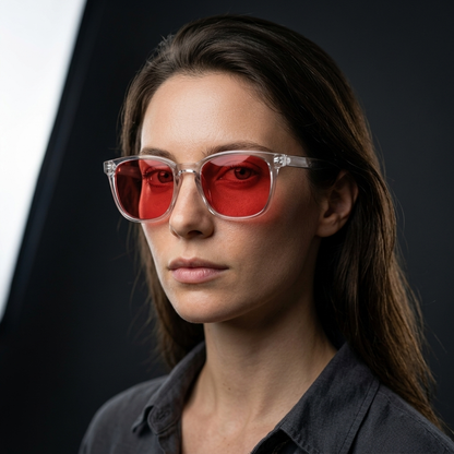 Lucidorm Aether — Lunettes Anti-Lumière Bleue | Verres Rouge