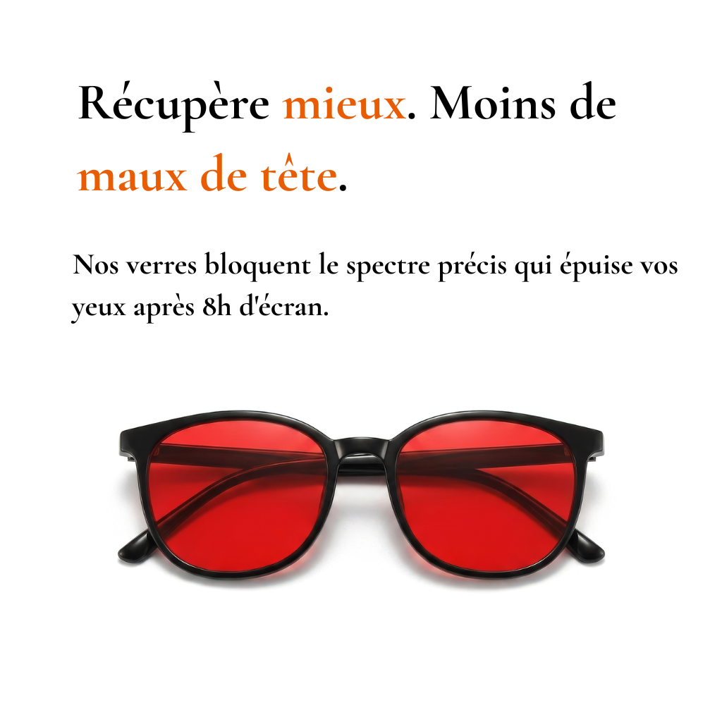 Lucidorm Nox — Lunettes Anti-Lumière Bleue | Verres Rouge
